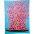 Kare Design »Flower Boat« Leinwandbild blau-pink