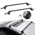 VEVOR Universal-Dachträger-Querstange für Fahrzeuge mit nacktem Dach, Aluminium, mit Schloss