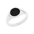 Amor Ring Edelstahl Unisex Damen Herren Ringe, Schwarz, Kommt in Schmuck Geschenk Box, 2037297