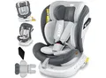 KIDIZ® Kindersitz Autositz Kinderautositz Baby Isofix Top Tether 360° drehbar i-Size Gruppe 0/1/2/3 ab Geburt -12 Jahre + Sonnenschutzdach Seitenschutz 5 Punkt Gurt Kopfstützenverstellung ECE R129