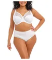 ELOMI Damen Morgan Underwire Banded Stretch Lace Bra BH mit voller Abdeckung, Weiß, 85M