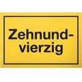 DankeDir 50 Jahre  Zehnundvierzig Schild  Geschenk 50. Geburtstag Geschenkide...