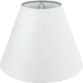 Wogati® Premium Lampenschirm | Größe: XS | ØU:13cm | Farbe: Weiß | E14/E27 | konisch | Baumwolle | für Stehlampen, Hängelampen, Tischlampen, Deckenlampen