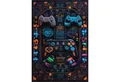 Bamyum Teppich Gameking Chenille Druck Teppich, Gaming Videospiel Waschbarer Teppich, Einzelstück
