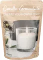 Wenzel Kerzengranulat mit Duft zum Selbergießen, Bourbon Vanilla, inkl. 4 Dochten & Dochthaltern, 400 g