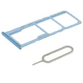 MMOBIEL Dual SIM Kartenhalter Kompatibel mit Samsung Galaxy A51 / A71 2020 - SIM Card Tray Schlitten - Inkl. Gummidichtung und SIM Pin - Blau