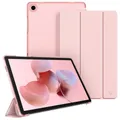 Fintie Hülle für Samsung Galaxy Tab A11+ Plus 11" 2025 / Tab A9+ Plus 11 Zoll 2023 Tablet, Ultradünn Schutzhülle mit Translucent Rückseite Cover, Roségold