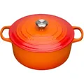 Le Creuset Bräter Signature 30 cm Ofenrot rund