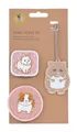 LÄSSIG Anhänger und Patches Set (3 Stk.) mit Druckknopf/School Patches Set Cuddly Pet