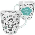 Sheepworld 46508 Tasse Ohne Lieblingsmensch ist alles doof, Wolke, 45 cl, B ...