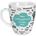 Porzellan Tasse 45cl Sheepworld "Ohne Lieblingsmensch ist alles doof" Geschenk