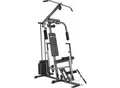 tectake® Kraftstation, mit Butterfly-, Beinstrecker- und höhenverstellbarem Butterflymodul, gepolstert mit Kunstlederbezug, 160 x 98 x 203 cm