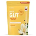 BRAINEFFECT DAILY GUT – Probiotisches Getränkepulver mit 16 Mrd. lebenden Bakterien & 7 g Ballaststoffen pro Portion, mit Vitamin B1, B2, B6 & B12, Vanille-Geschmack – 240 g