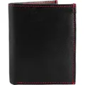 Monopol 3000166-001 Uni Geldbörse Echtleder schwarz/ rot 10 x 12 x 3 cm Hochformat - Schwarz/Rot