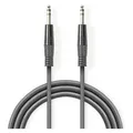 Nedis Audiokabel, kompensiert, 6,35 mm, Stecker: 6,35 mm, Ma. (3 m, 6.3mm Klinkenkabel) (COTH23020GY30)