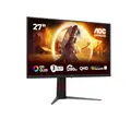 AOC Q27G4ZD 27 Zoll WQHD USB Hub Monitor, 280Hz, QD-OLED Panel, 0.03ms GtG, Adaptive Sync, HDR400 TrueBlack, G-Sync Compatible, Höhenverstellung,(2560x1440 HDMI 2X 2.1 DP 1x 1.4) Schwarz