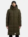 khujo Steppmantel Rigo Matt-YM Warmer Herren Puffermantel mit Rucksack-Trägern