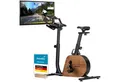 Skandika Heimtrainer für Zuhause, Fahrrad, Trevek P12-G, Stromgenerator, Magnetbremse (Transportrollen, Kinomap, Tablet-/Smartphone-Halterung), 16 Widerstandsstufen, verstellbare Pedale, Sattel & Lenker