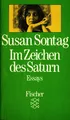Im Zeichen des Saturn: Essays Sontag, Susan:
