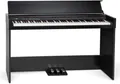 Schlankes Digitalpiano für Einsteiger mit 88 Tasten und 3 Pedalen in Schwarz