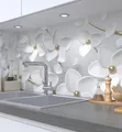 MyMaxxi Küchenrückwand selbstklebend - Matte, 0,4 mm Premium Spritzschutz Folie als günstige Alternative zu Glas, einfache Montage & leichte Reinigung - Motiv: blühender Blütenbaum 220 x 60 cm