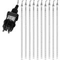 VOLTRONIC LED Meteorschauer, innen und außen, IP44, Größen- und Farbwahl, 240 LEDs, kaltweiß