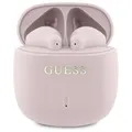 CG Mobile Guess Bluetooth Kopfhörer TWS + Dockingstation Printed Classic Logo pink