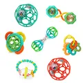 Bright Starts, Schnuller & Shakers 7 Stück Geschenk-Set - BPA-frei Baby Rasseln, Beißringe und Kinderwagen Spielzeug, Unisex, Neugeborene+