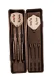 Roleo Steeldart/Softdart Kombi Pfeile 18g inkl. Dartbox, Ersatzspitzen + Alu Shafts