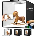Fotobox Fotostudio Lichtzelt 30x30cm LED Beleuchtung Hintergrund USB