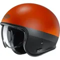 HJC V30 Perot Jethelm, schwarz-orange, Größe XS für Männer