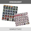 EM 2020 REWE + WM 2018 REWE Sammelkarten - je 1 Komplettsatz GLITZER
