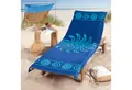 Delindo Lifestyle Strandtuch Frottee Bezug für Gartenliege, Schonbezug für Sonnenliegen, Baumwolle, (1-St), Jacquard gewebtes Motiv