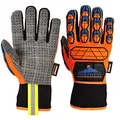 Portwest Aqua-Seal Pro Winter-Stoss-Schutz-Handschuh, Größe: XXL, Farbe: Orange/Blau, A726O4RXXL
