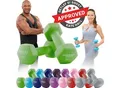 Miweba Sports Gymnastikhanteln 2er-Set NKH100, bodenschonend, 0,5-10 kg, Anti-Rutsch-Oberfläche (Grün, 2x 3,0 Kg)