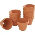 VBS Blumentopf Terrakotta, Verschiedene Größen zur Auswahl, unglasiert braun Ø 7 cm x 6 cm
