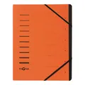 Pagna Ordnungsmappe 7-teilig aus Pressspan, 4005812 orange 7-teilig