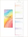 UNITURE® Kompakter Wandkalender 2026 schmal [12 x 50 cm] Ideal für schmale Wände in Flur und Küche I Streifenkalender 2026 lang I Kalender 2026 lang und schmal I Küchenkalender
