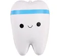 Anboor Squishies Zahn Langsam Steigend Squeeze Spielzeug Antistress Squishies Slow Rising Spielzeug Kawaii für Kinder Erwachsene (Farben zufällig, 1 Stück)