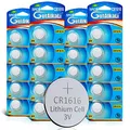 GutAlkaLi 20 Stück CR1616 3V Lithium Knopfzelle Elektro CR 1616 Lithium