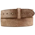BELTINGER Ledergürtel Wechselgürtel aus weichem Vollrindleder Used-Look 4 cm - Druckknopf-Gü (1-St) braun 95 cm (Gesamtlänge 110 cm)