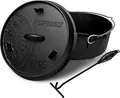 Petromax Feuertopf ft4.5-t - Dutch Oven - Gusstopf - mit planem Boden - 3,5L - 2-5 Personen (ft4.5-t)