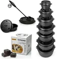 Petromax Feuertopf Dutch Oven Gusseisen Schmortopf Cabix Briketts, Deckelheber