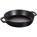 Staub Pans Bratpfanne mit 2 Griffen 26 cm, rund, Schwarz, Gusseisen