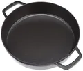 STAUB Bratpfanne, Schmorpfanne mit 2 Griffen, 26 cm, hoher Rand, Gusseisen, mit mattschwarzer Emaillierung im Inneren der Pfanne, für alle Herdarten, Induktion und Backofen, Schwarz
