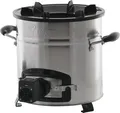 BBQ-Toro Raketenofen RAKETE #3, Edelstahl Rocket Stove mit USB Kabel, Stecker