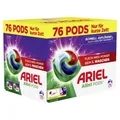 Procter & Gamble Service GmbH Ariel All in 1 Color PODS Colorwaschmittel, Waschmittelpods für strahlende Wäsche und hygienische Reinheit, 1 Karton = 76 Stück 8700216678339