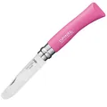 Opinel Kindermesser, rostfrei, Buchenholz, pink