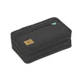 LÄSSIG Federmäppchen befüllt 20-teilig/School Triple Pencil Case Unique Black