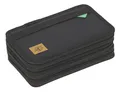 Lässig Unique School Triple Pencil Case Federmäppchen Black schwarz